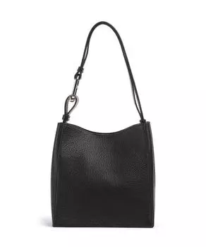 Мини-Сумка-Ведро Nuvola из зернистой телячьей кожи Furla, черный