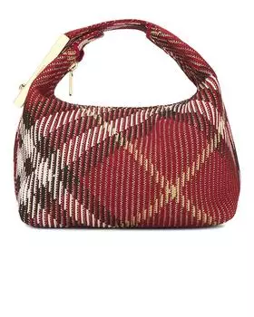 Мини-сумка в клетку Burberry, цвет Rust