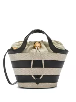 Мини-сумка в полоску Furla, нейтральный