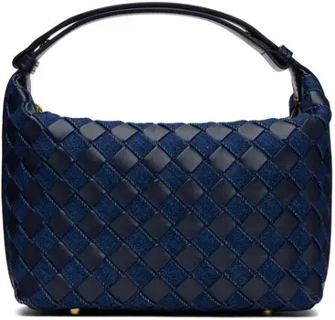 Мини-сумка Wallace цвета сине-голубого цвета Bottega Veneta