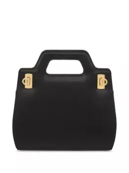 Мини-сумка Wanda с пряжкой Gancini Ferragamo, черный