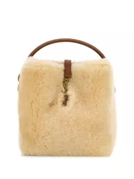 Мини-сумка-ведро Le 37 Saint Laurent, нейтральный цвет