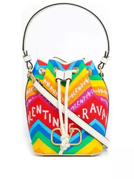 Мини-сумка-ведро Valentino Garavani Escape, оранжевый