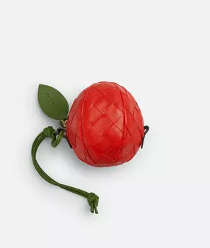 Мини-сумочка для Apple на ремешке BOTTEGA VENETA, авокадо/красный/кремовый