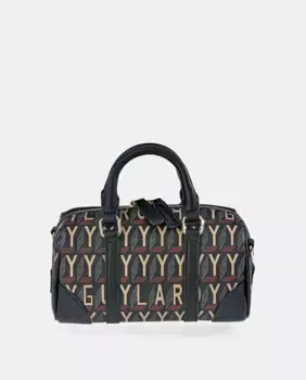 Мини-сумочка El Caballo из парусины синего цвета с принтом Guy Laroche, мультиколор