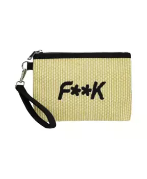 Мини Сумочка F**K, бежевый