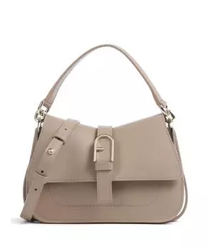 Мини-Сумочка Flow из мелкозернистой кожи Furla, коричневый