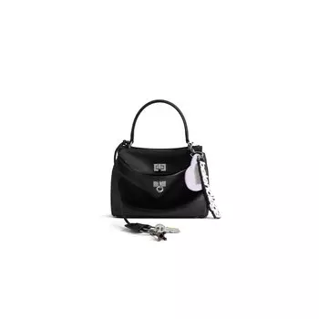 Мини-сумочка Rodeo с эффектом использования и подвесками BALENCIAGA, черный