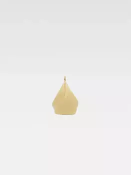 Мини-сумочка с кольцами Ле Петит Калино Jacquemus, бледно-желтый