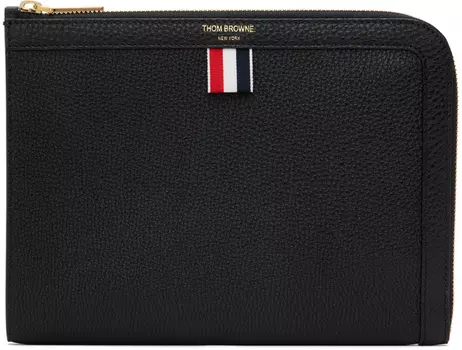 Мини-сумочка с ластовицей Pebble Grain Thom Browne