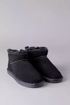 Мини-тапочки из овчины Lakeland Leather, черный