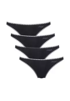 Мини-трусы, набор из 4 шт sloggi, черный