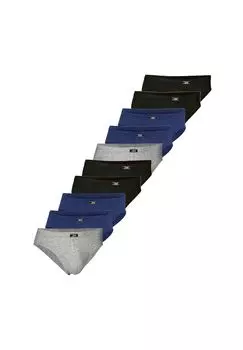 Мини-трусы / трусы, упаковка из 10 шт. из органического хлопка jbs, цвет Blau Grau Schwarz