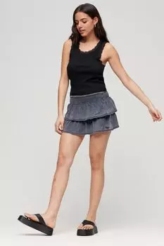 Мини-юбка 90-х годов Superdry, синий
