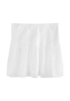 Мини-юбка A-line skirt Next, белый