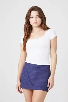 Мини-юбка А-силуэта Forever 21, нави