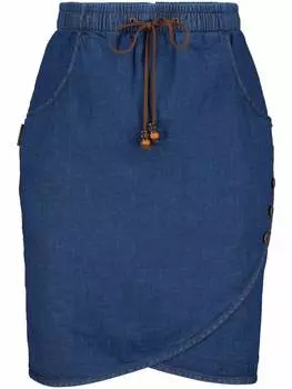 Мини-юбка alife and kickin, цвет dark denim