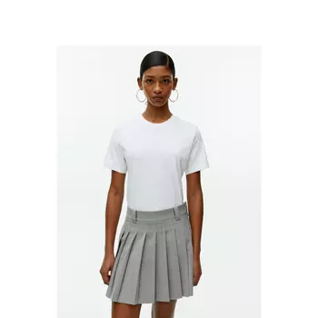 Мини-юбка Arket плиссированная, серый