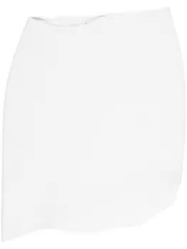 Мини-юбка асимметричного кроя с завышенной талией Christopher Esber, белый