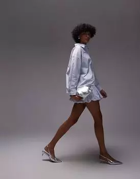 Мини-юбка ASOS DESIGN в синюю полоску