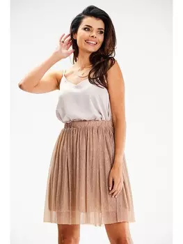 Мини-юбка Awama, бежевый