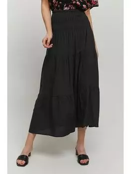 Мини-юбка b.young, черный деним