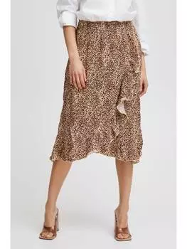 Мини-юбка b.young, коричневый