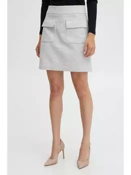 Мини-юбка b.young, серый