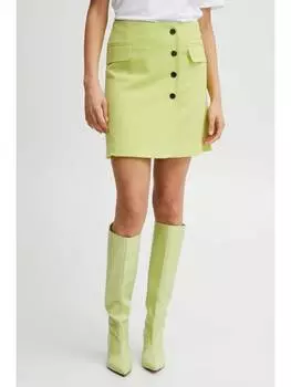Мини-юбка b.young, зеленый