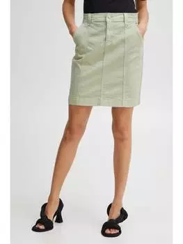Мини-юбка b.young, зеленый