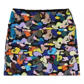 Мини-юбка BAPE Multi Camo, цвет Черный