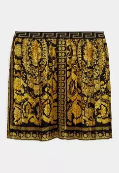 Мини-юбка Baroque Skirt Kids Versace, цвет nero/oro