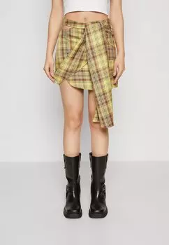 Мини-юбка Bec + Bridge FARIDA SARONG SKIRT, цитрусовый сорбет