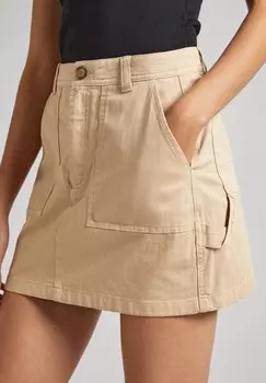 Мини-юбка BECKY Pepe Jeans, бежевый