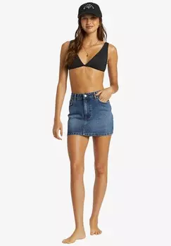 Мини-юбка Billabong, синий деним