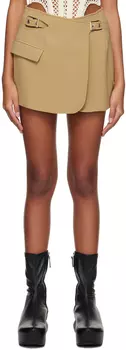 Мини-юбка блейзер цвета хаки с интерлоком Dion Lee