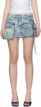 Мини-юбка Blue Fay Denim The Attico