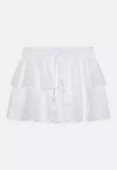 Мини-юбка Boho Frill Skirt Gina Tricot Young, белая