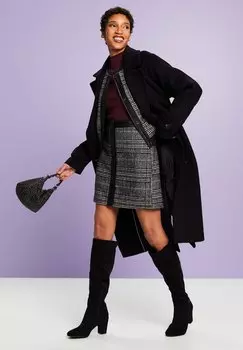 Мини-юбка BOUCLE CHECK Esprit, цвет black