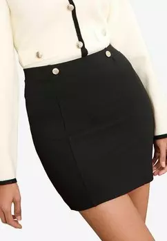 Мини-юбка BUTTON DETAIL Friends Like These, черный