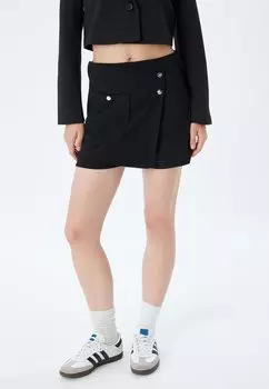 Мини-юбка BUTTONED Koton, черный