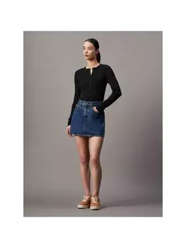 Мини-юбка Calvin Klein Minirock, цвет Denim