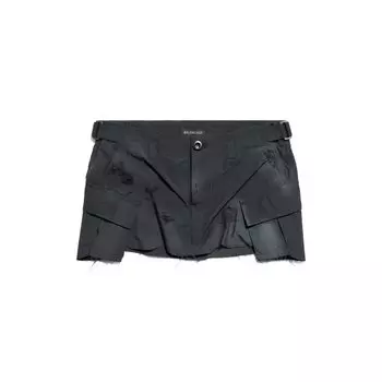 Мини-юбка Cargo BALENCIAGA, черный