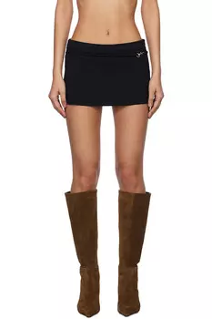 Мини-юбка Carolina Gimaguas, черный