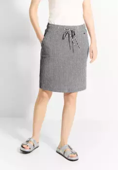 Мини-юбка Cecil с полосатым узором, синий