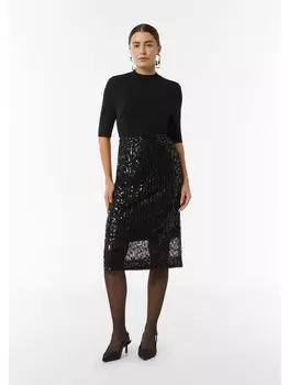 Мини-юбка comma Rock kurz, черный