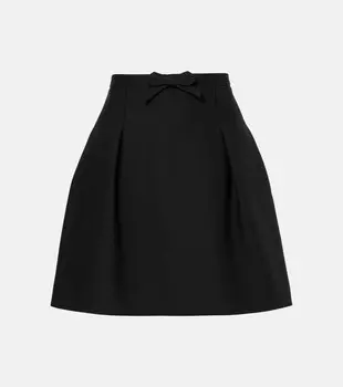 Мини-юбка Crepe Couture Valentino, черный