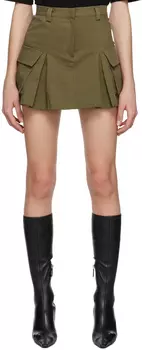 Мини-юбка цвета хаки Audrey The Frankie Shop