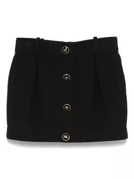 Мини-юбка Dolce & Gabbana Kids со складками, черный