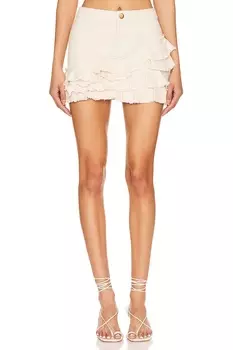 Мини юбка джиджи Tularosa, бежевый